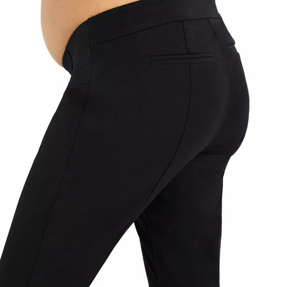 A PEA IN THE POD Maternity Straight-Leg Twill Pants - Picture 4 of 4